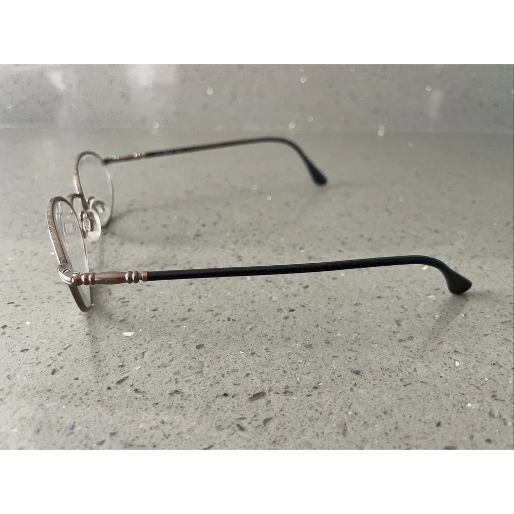 Luxottica Eyeglasses Frames ONLY 1266 T192 Full Rim 52-20-140 Italy round metal